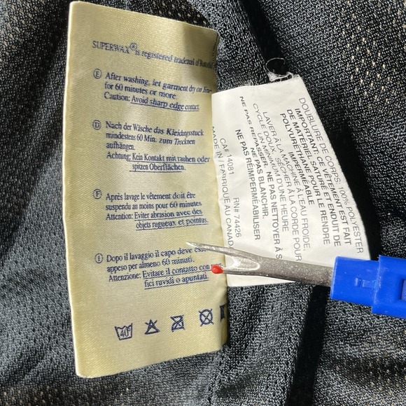 VINTAGE The Australian Outback Collection Wax Jacket Mens Size XL Tan - Picture 16 of 16